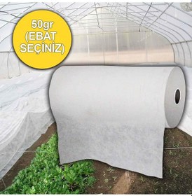 Resim 12,8x10 Metre 50gr Agril Isı Don Örtüsü, Zirai Don Kırağı Örtü Karpuz Çilek Örtüsü, Sera Toprak Örtüsü Elyaf Bitki Koruma Örtüsü 