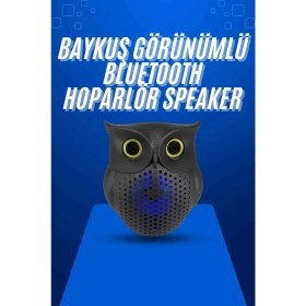 Resim Techno Stock Baykuş Tasarımlı Mini Bluetooth Speaker Yüksek Ses Taşınabilir 
