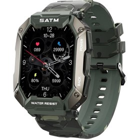 Resim techno teak Satm Tankm3 Tank Smart Watch, Taktik Askeri-izci-kampçı Outdoor Akıllı Saat 