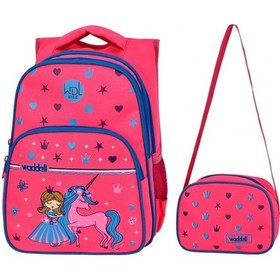 Resim Waddell Kız Çocuk Üç Gözlü Pembe Unicorn İlkokul Sırt Çanta ve 