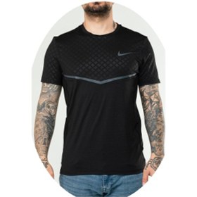 Resim Nike Ef-4571 Erkek Polyester Mesh T-shirt Siyah 