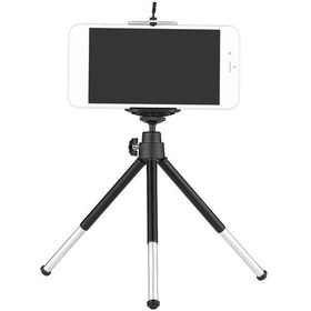 Resim Yunboo "katlanabilir Alüminyum Mini Tripod Ve Ayarlanabilir Telefon Tutucu - 16.3cm'ye Kadar Uzayabilir, 500g Taşıma Kapasiteli" 