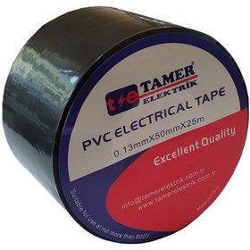 Resim 0.13Mm X 50Mm (5Cm)X25M Geniş Pvc Elektrik Izolasyon/Yalıtım Band (327525209) 