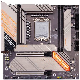 Resim Dragos Dragmode Z790M Wifi Sata,M2 Ddr5 8000MHz(OC) Usb 3.2 Type-C Type-E Dp Hdmi Ses 2.5GbE Lan 1700P mATX Anakart 