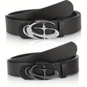 Resim CKIRUV Erkekler İçin Sokak Stili Kemer - Geniş Deri Görünümlü Kayış ve Metal Tokalı, Resmi & Günlük Kullanım için Dayanıklı Kemer - Kot Pantolonlar, Hediye (Noel, Sevgililer Günü, Babalar Günü) - Şehir Modası Aksesuarı 