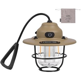 Resim Vkemall Pine Cone Desenli Taşınabilir Kamp Lambası, Ipx4 Su Geçirmez, 80 Saat Süre, Usb Şarjlı, Dış Mekan Işığı Çok Renkli 