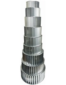 Resim Çap 250 Boy 90 Delik 24 Mm Sol Yön Radyal Fan Pervanesi 