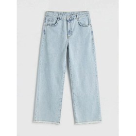 Resim LC Waikiki Lcw Kids Mavi Wideleg Kız Çocuk Jean Pantolon 