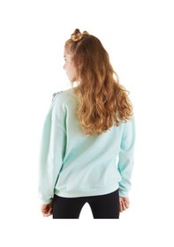 Resim Denokids Mshb&g Çiçekler Kız Çocuk Mint Sweatshirt Çok Renkli 