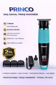 Resim Princo ŞARJLI MAVİ SAÇ SAKAL TIRAŞ MAKİNASI PR-640 