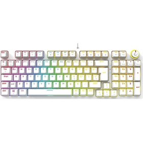 Resim Rampage Enigma USB RGB Kırmızı Switch 1800 Kompakt Mekanik Klavye 