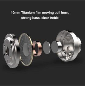 Resim uiisii Hm13 Mikrofonlu Kulakiçi Dinamik Kulaklık - Titanyum - Güçlü Bas - Mavi 