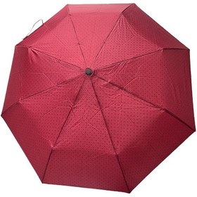 Resim Kırmızı Siyah Puantiye Desenli Manuel Şemsiye 709834 Kırmızı 