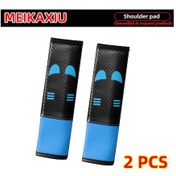 Resim Yeni Bir Tür Sevimli Küçük Canavar Araba Omuz Koruması, Emniyet Kemeri Ve Blue 2pcs Blue 2pcs 