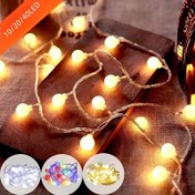 Resim 10/ 20/ 40 LED Topuz Işık Zinciri USB ile Çalışan Küçük Beyaz Topuz Işıklar, Peri Işıkları, İç Mekanlar için Uygun, Parti, Yatak Odası, Kız Odası, Pencere Dekorasyonu, Düğün, Noel 