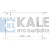 Resim KALE 342825 Klima Radyatoru Kondenser (RENAULT: LAGUNA İ 1.6 16V-41.8 16V-1.9DTİ 93-01) (WF652172) 