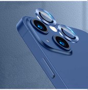 Resim iPhone 13 Uyumlu Kamera Lens Koruyucu Mavi 