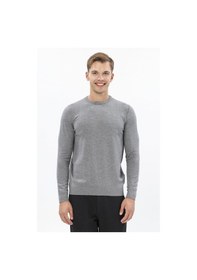 Resim Erkek Düz Soft Touch Kazak 2522201101.coroyr Gri 