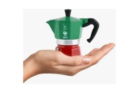 Resim Feyza Design Küçük ve Şık Moka Espresso Makinesi, Ocak Üstü Kullanıma Uygun 