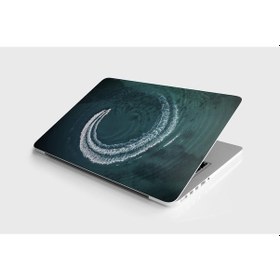 Resim Laptop Sticker Notebook Pc Kaplama Etiketi Dalga 