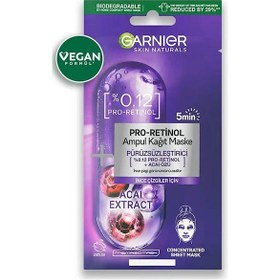 Resim Garnier Pro Retinol Ampul Kağıt Maske 19 G 