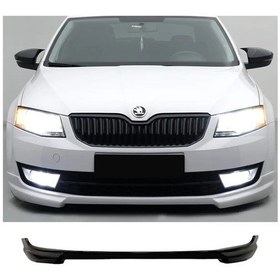 Resim Skoda Octavia Rieger Ön Ek Karlık Abs Plastik Mat Siyah 2012 2013 2014 2015 2016 2017 Karlık+bodykit+ek 