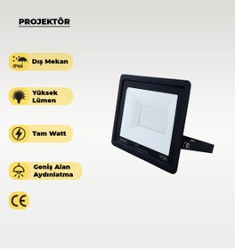 Resim AC AYDINLATMA 50W Yeşil Işık Projektör. 
