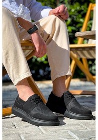 Resim Kb-042 Kuback Bağcıklı Siyah Deri Tozu Siyah Taban Günlük Erkek Ayakkabı Göründüğü Gibi 