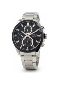 Resim Jg. Polo Club Erkek Kol Saati Silver Renk, Siyah Kadran - Jpc0225, 2 Yıl Garantili Gümüş 