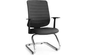 Resim Hakan Karizma Deri Misafir Bekleme Koltuğu U Ayaklı 