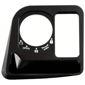 Resim Hightower Honda Pcx 125/160 Anahtar Kilidi Koruma Kapağı Siyah 2021-2024 Modeller Alüminyum Kapak 