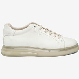 Resim Erkek Beyaz Hakiki Deri Sneaker Ayakkabı 