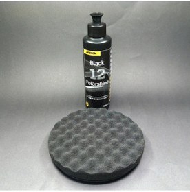 Resim Pasta Cila Seti Epoksi Parlatma Polisaj Seti Mırka 12 Black Cila 250 Ml Yumuşak Ped 150 X 25 Mm 