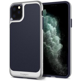 Resim Spigen iPhone 11 Pro Max ile Uyumlu Kılıf Neo Hybrid Satin Silver 