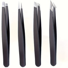 Resim 1 Adet/4 Adet Profesyonel Cımbız, Hassas Cımbız Seti, Kaş, İçe Batmış Saç, Çısplak Çıkarma Için Eğimli/Uçlu/Kavisli/Düz Uçlar 