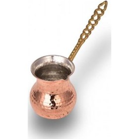 Resim Turna Bakır Eylül Cezve 1 No 2 Fincan Makine Dövme Kırmızı Turna 