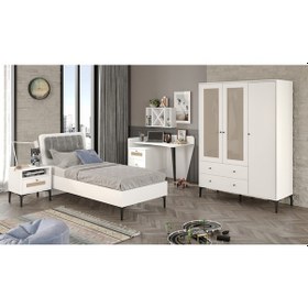 Resim Trio White L Genç Odası %100mdf Beyaz 