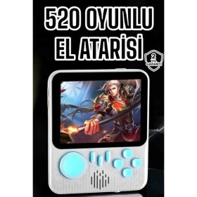 Resim Asa Store Mini Atari El Atarisi 3.5 Inç Ekran Çift Konsol 666 Adet Retro Oyun Gameboy El Atarisi 