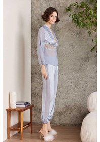 Resim Pierre Cardin 6005 Kadın Mist Gelin Set 6'lı Saten Takım Mist 