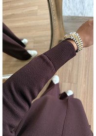 Resim Kahijab Arlena Premium Rayon Takım - Kahverengi Kahverengi 