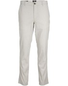 Resim Jack & Jones Keten Chino Pantolon- Ollie 12235774 Wrought Iron Açık Gri 