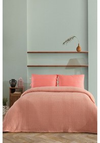 Resim Elart Silvia Tek Kişilik Pike 160x240 Cm Somon Somon 