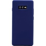 Resim Teleplus Samsung Galaxy S10E Kılıf Premier Silikon Esnek Arka Koruma Lacivert 