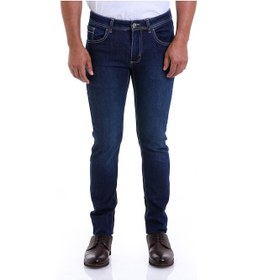 Resim Hatemoğlu Lacivert Slim Fit Düz Düşük Bel Kot Pantolon Lacivert 