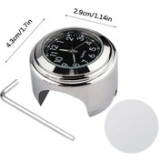Resim 22-25mm Motosiklet Gidonu İzle Motosiklet Saat Su Geçirmez Motosiklet İzle Whıte Italya Diğer 
