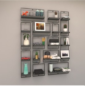 Resim Rafkestir Milano Raf Seti - Model 1 Antrasit ( Mat ) 