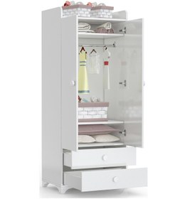 Resim AfilliBebek Swing 2 Kapılı 2 Çekmeceli Dolap (281400973) 