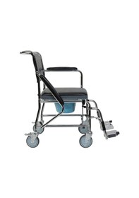 Resim We Chem Witra Tekerlekli Katlanır Klozetli Banyo Sandalyesi 