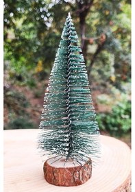 Resim 3 Lü Yeni Yıl Çam Ağacı Seti Noel Yılbaşı Ağacı 3 Lü Mini Masa Üstü Yılbaşı Ağacı Seti 3 Adet 