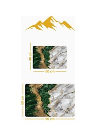 Resim Yıkanabilir Kaymaz Tabanlı Modern Desenli 2'li Banyo Paspas Takımı Bps0029 Renkli 